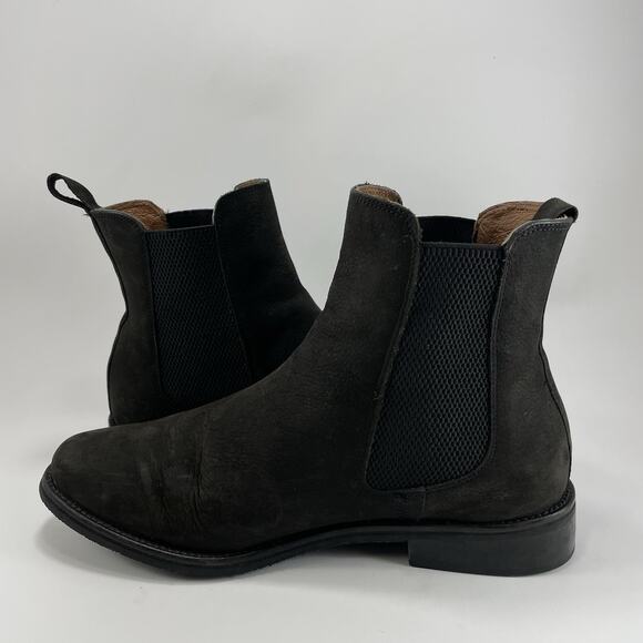 Hari Mari Midland Chelsea Boots Men Size 10 Brown Nubuck Ankle Slip On main image 9